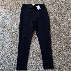 Black, form fitting dress pants